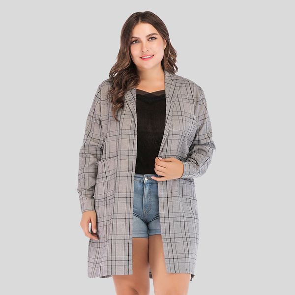plus size cotton coat long sleeve turn down collar pocket plaid fashion ladies jacket autumn winter women clothes jaqueta 2020, Tan;black
plus size cotton coat long sleeve turn down collar pocket plaid fashion ladies jacket autumn winter women clothes jaqueta 2020, Tan;black