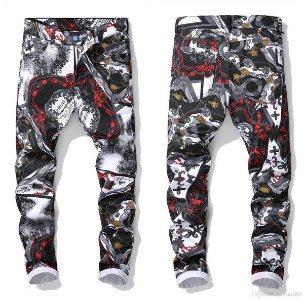 mens designer jeans brand distressed ripped brand washed jeans destroyed vintage print straight slim casual trousers, Blue
mens designer jeans brand distressed ripped brand washed jeans destroyed vintage print straight slim casual trousers, Blue
