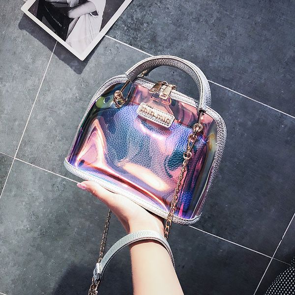 super fire laser jelly pvc transparent satchel bag women's one-shoulder summer mini shell bag cross-body small
super fire laser jelly pvc transparent satchel bag women's one-shoulder summer mini shell bag cross-body small