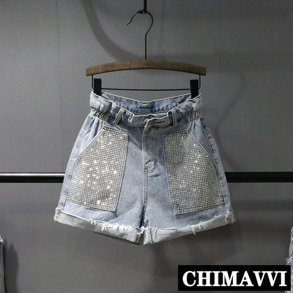 2019 new spring and summer women's high waist denim shorts double pockets drill wide leg pants loose short jeans, Blue
2019 new spring and summer women's high waist denim shorts double pockets drill wide leg pants loose short jeans, Blue