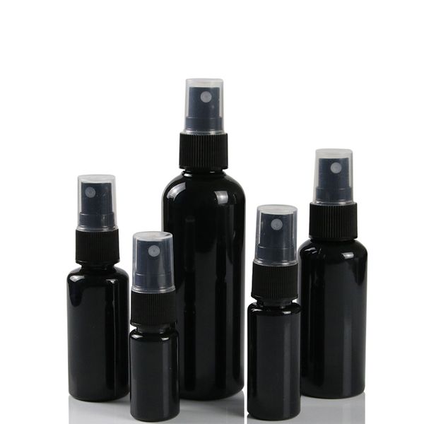 10 20 30 50ml Black Refillable Fine Mist Spray Bottle Perfume Sprayer Bottle Cosmetic Atomizers Pet Spray Bottles Pump