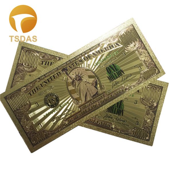 1pc $1 million dollar bill banknotes decoration antique plated gold usa souvenir home decoration drop shipping
1pc $1 million dollar bill banknotes decoration antique plated gold usa souvenir home decoration drop shipping