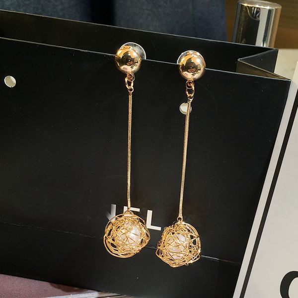 europe and america customizable hollow out crytal ball pearl earring south korea long exaggeration cool ear stud girl's ear stud, Silver
europe and america customizable hollow out crytal ball pearl earring south korea long exaggeration cool ear stud girl's ear stud, Silver