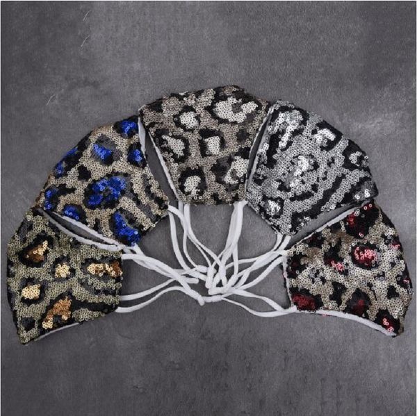 new fashion leopard sequins face mask dustproof mouth masks designer washable reusable women party mask with pocket for pm2.5 filter
new fashion leopard sequins face mask dustproof mouth masks designer washable reusable women party mask with pocket for pm2.5 filter