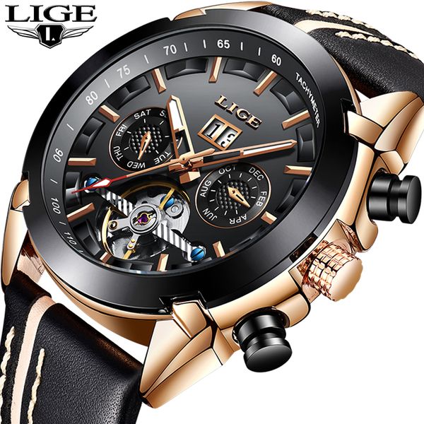 2019 lige new men fashion leisure automatic mechanical watch male waterproof clock relogio masculino, Slivery;brown
2019 lige new men fashion leisure automatic mechanical watch male waterproof clock relogio masculino, Slivery;brown