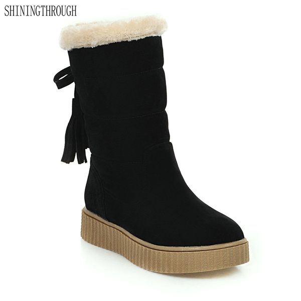 2018 new fashion mid-calf boots flat women boots winter warm snow casual tassel shoes woman black beige yellow
2018 new fashion mid-calf boots flat women boots winter warm snow casual tassel shoes woman black beige yellow