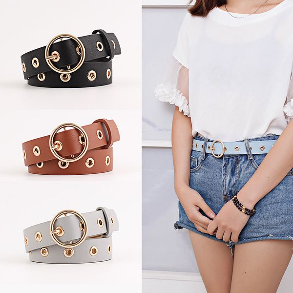 new fashion women belt solid round shape buckle waist casual leather belts men strap brand lady decorative fashion belt, Black;brown
new fashion women belt solid round shape buckle waist casual leather belts men strap brand lady decorative fashion belt, Black;brown