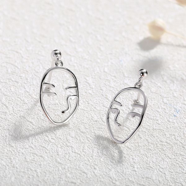 european exaggerated creative face earrings for women fashion simple s925 sterling silver stud earrings party jewelry brinco, Golden
european exaggerated creative face earrings for women fashion simple s925 sterling silver stud earrings party jewelry brinco, Golden