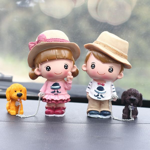 set of friendly resin car ornaments walking lovers with dog car interior accessories popular new dashboard decoration
set of friendly resin car ornaments walking lovers with dog car interior accessories popular new dashboard decoration
