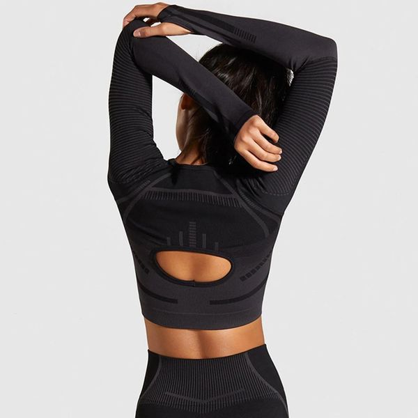 chrleisure 2 pcs sports sets seamless long sleeve crop workout yoga set for women fitness gym suit clothing leggings, White;red
chrleisure 2 pcs sports sets seamless long sleeve crop workout yoga set for women fitness gym suit clothing leggings, White;red