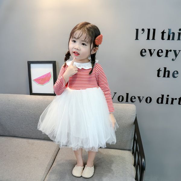 fashion spring autumn girl dress children cotton stripes mesh dresses petal collar kids princess dress for girls girls clothing, Red;yellow
fashion spring autumn girl dress children cotton stripes mesh dresses petal collar kids princess dress for girls girls clothing, Red;yellow