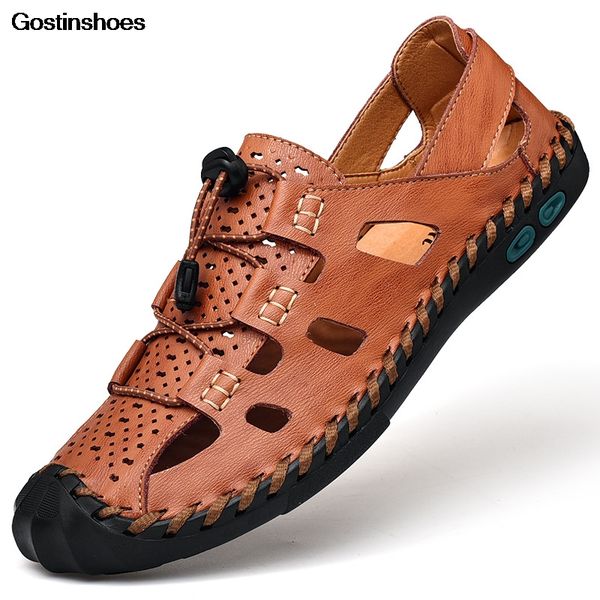 zapatos hombre men sandals genuine leather closed toe hollow shoes leather fashion casual large size mens sandals beach, Black
zapatos hombre men sandals genuine leather closed toe hollow shoes leather fashion casual large size mens sandals beach, Black