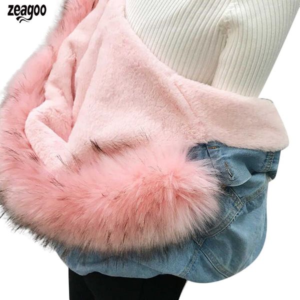 new fashion women casual artificial fur hooded pocket, button thicken denim regular fit, fur, solid jacket, Black
new fashion women casual artificial fur hooded pocket, button thicken denim regular fit, fur, solid jacket, Black