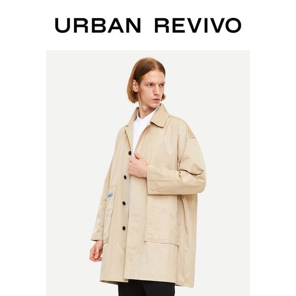 ur new autumn&winter men solid colour patch pocketed buttoned collared trench coat mv36s1ds2000, Tan;black
ur new autumn&winter men solid colour patch pocketed buttoned collared trench coat mv36s1ds2000, Tan;black