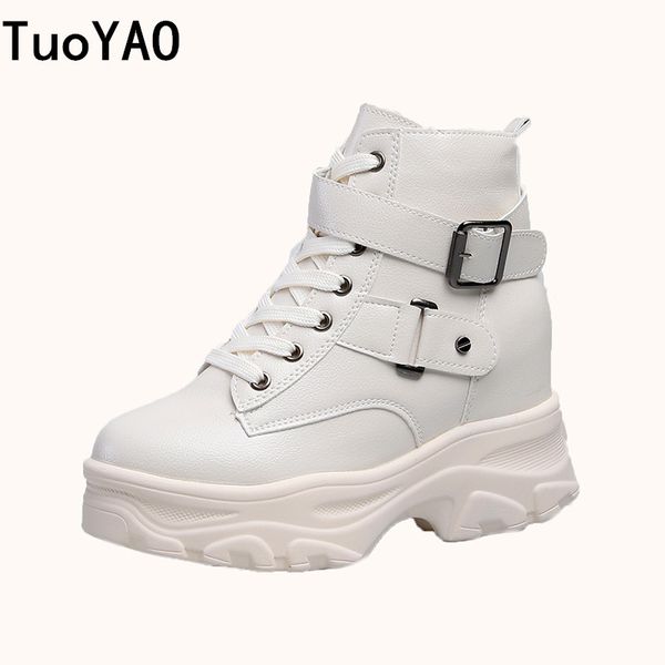 2019 casual women ankle boots autumn thick bottom high rivet sneakers leather booties comfortable 8cm heels winter boots, Black
2019 casual women ankle boots autumn thick bottom high rivet sneakers leather booties comfortable 8cm heels winter boots, Black