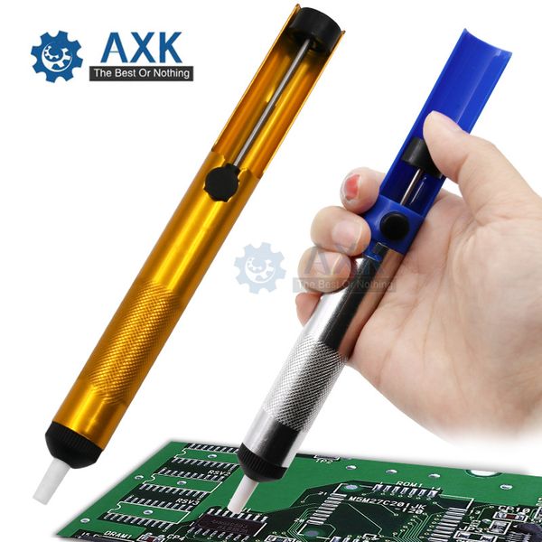 aluminum metal desoldering pump suction tin gun soldering sucker pen removal vacuum soldering iron desolder hand welding tools
aluminum metal desoldering pump suction tin gun soldering sucker pen removal vacuum soldering iron desolder hand welding tools