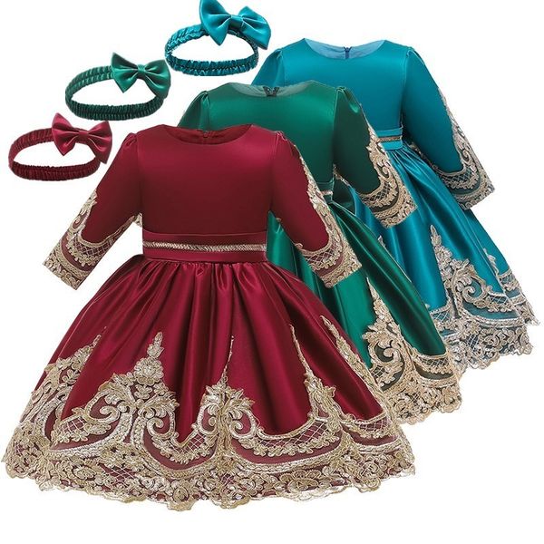baby girls christmas dress elegent flower lace bow kids dresses for girl princess long sleeve party ball gown children clothing t200107, Red;yellow
baby girls christmas dress elegent flower lace bow kids dresses for girl princess long sleeve party ball gown children clothing t200107, Red;yellow