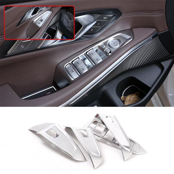 for 3 series g20 2019 2020 inner door armrest window lift button panel cover trim abs fit carbon look / silver chrome
for 3 series g20 2019 2020 inner door armrest window lift button panel cover trim abs fit carbon look / silver chrome