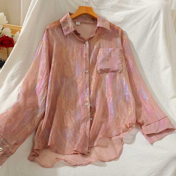 shinning neon look shirt women spring summer long sleeve blouse fashion chemise femme blouse camisa mujer, White
shinning neon look shirt women spring summer long sleeve blouse fashion chemise femme blouse camisa mujer, White