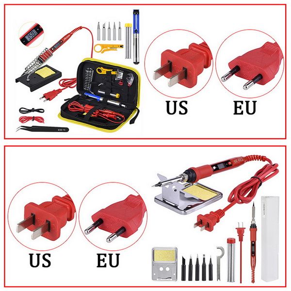 80w soldering iron kit adjustable temperature lcd solder welding tools ceramic heater soldering tips desoldering pump 110v/220v
80w soldering iron kit adjustable temperature lcd solder welding tools ceramic heater soldering tips desoldering pump 110v/220v