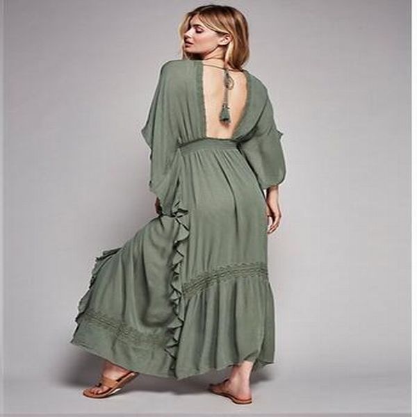 new arrival woman deep v neck floral lace bodice cut out high low maxi long dress 2018 new beach poplin bohemian dresses, Black;gray
new arrival woman deep v neck floral lace bodice cut out high low maxi long dress 2018 new beach poplin bohemian dresses, Black;gray