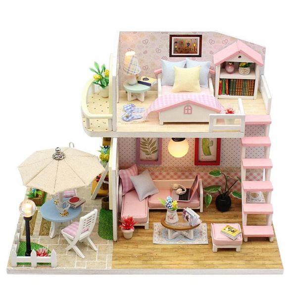 3d handmade wood diy dollhouse toys for children doll house miniature birthday gift doll house furniture y200704
3d handmade wood diy dollhouse toys for children doll house miniature birthday gift doll house furniture y200704