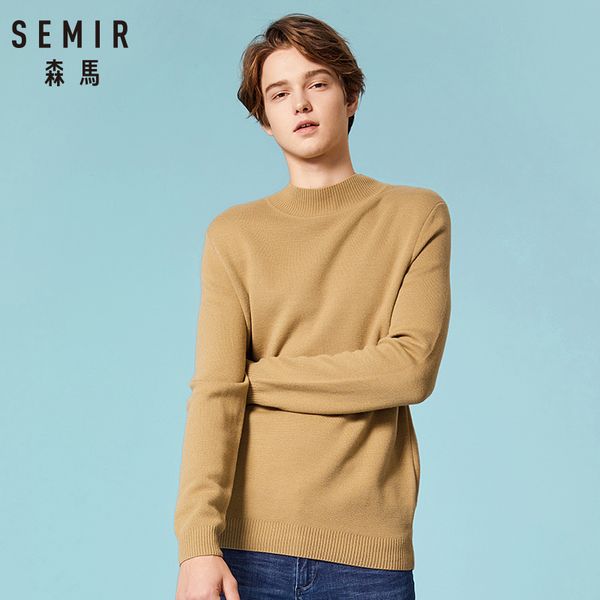 semir brand sweaters men pullover woolen slim fit jumpers knitted warm thick autumn korean style casual clothes men downwear, White;black
semir brand sweaters men pullover woolen slim fit jumpers knitted warm thick autumn korean style casual clothes men downwear, White;black