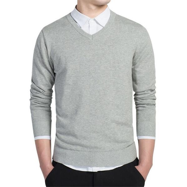 men's new business casual v-neck solid color men sweaters fashion brand workplace cotton breathable long-sleeved mens sweater, White;black
men's new business casual v-neck solid color men sweaters fashion brand workplace cotton breathable long-sleeved mens sweater, White;black