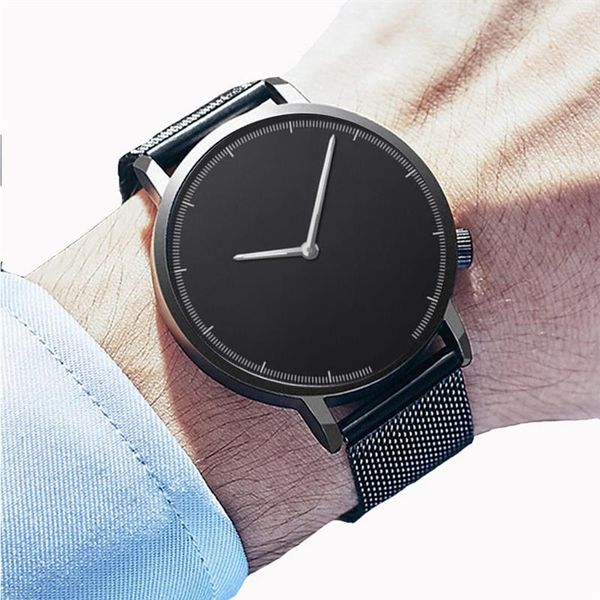 fashion men's minimalist watch mesh band stainless steel analog quartz wristwatch luxury silver watches man relogio masculino, Slivery;brown
fashion men's minimalist watch mesh band stainless steel analog quartz wristwatch luxury silver watches man relogio masculino, Slivery;brown