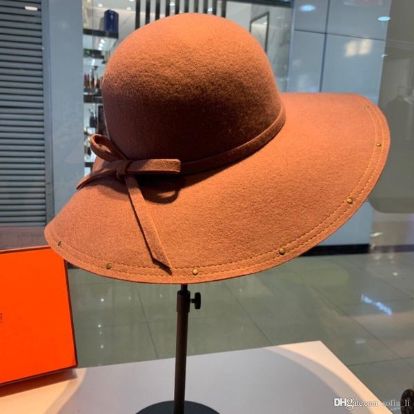 new winter luxury designer women's hats new fashion women's large brim hat pure wool khaki luxury winter sun-shading street tide h, Blue;gray
new winter luxury designer women's hats new fashion women's large brim hat pure wool khaki luxury winter sun-shading street tide h, Blue;gray