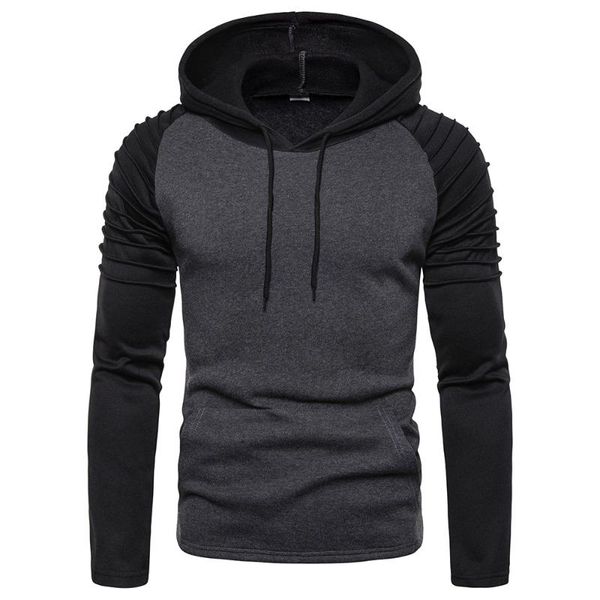 2020 long sleeve solid color hooded men tracksuit pullovers clothes hoodies men sportswear streetwear, Black
2020 long sleeve solid color hooded men tracksuit pullovers clothes hoodies men sportswear streetwear, Black