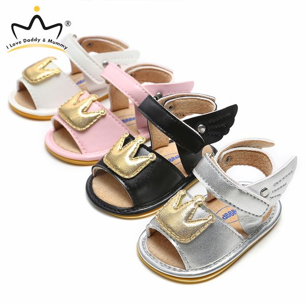new crown soft leather infant toddler girl sandals soft rubber sole non-slip girls sandals summer baby girl shoes, Black;red
new crown soft leather infant toddler girl sandals soft rubber sole non-slip girls sandals summer baby girl shoes, Black;red