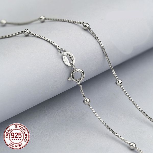 100% real pure 925 sterling silver box chain with balls necklaces for women,925 sterling silver / gold women chain necklace
100% real pure 925 sterling silver box chain with balls necklaces for women,925 sterling silver / gold women chain necklace