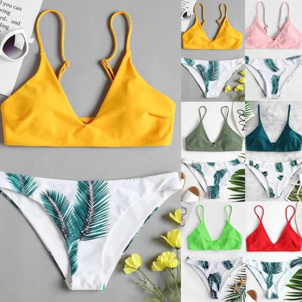 women leaves swimming suit bikini swimsuit women swimwear bikini set print push-up padded bathing swimsuit beachwear #t2g
women leaves swimming suit bikini swimsuit women swimwear bikini set print push-up padded bathing swimsuit beachwear #t2g