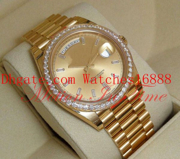 day-date 40mm president 18kt yellow gold champagne baguette dial 228348 men's casual watch mens automatic movement watches, Slivery;brown
day-date 40mm president 18kt yellow gold champagne baguette dial 228348 men's casual watch mens automatic movement watches, Slivery;brown