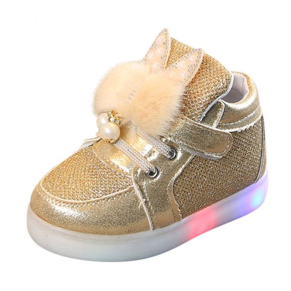 kids girl cartoon rabbit led luminous sport shoes sneaker child slight shoes infant baby first walker running shoes, Black 
kids girl cartoon rabbit led luminous sport shoes sneaker child slight shoes infant baby first walker running shoes, Black