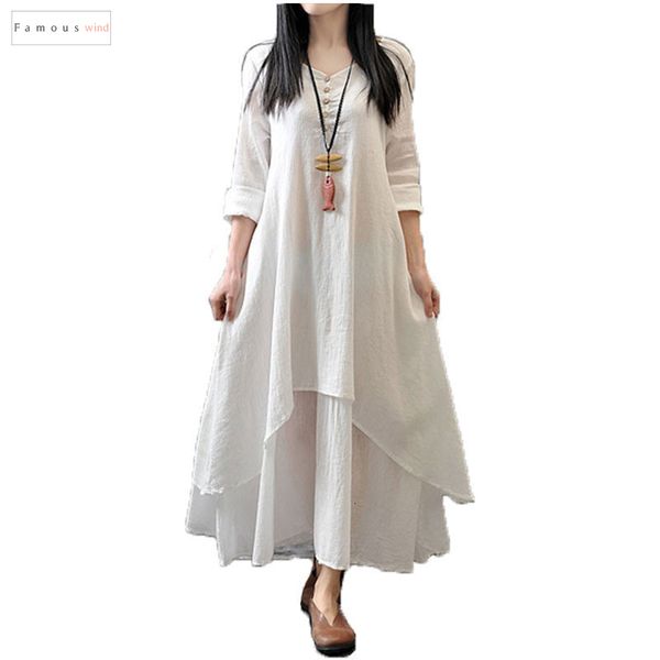 spring long dress 2019 fashion women casual loose long sleeve v neck solid autumn maxi dress vestidos plus size 5xl, Black;gray
spring long dress 2019 fashion women casual loose long sleeve v neck solid autumn maxi dress vestidos plus size 5xl, Black;gray