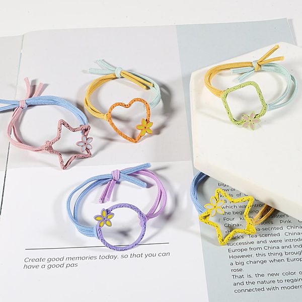 fashion lovely two-color hair rope pentagram circle heart square shape elastic rubber band for women girls hair accessories, Golden;white
fashion lovely two-color hair rope pentagram circle heart square shape elastic rubber band for women girls hair accessories, Golden;white