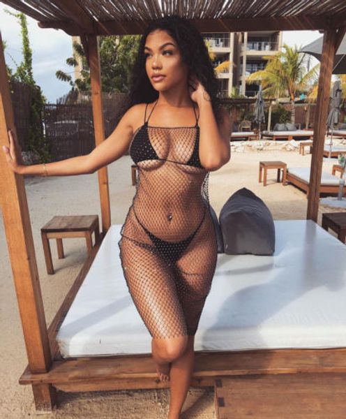 summer beach dress see through cover up women mesh sheer crochet swimwear bikini transparent cover-ups, Blue;gray
summer beach dress see through cover up women mesh sheer crochet swimwear bikini transparent cover-ups, Blue;gray