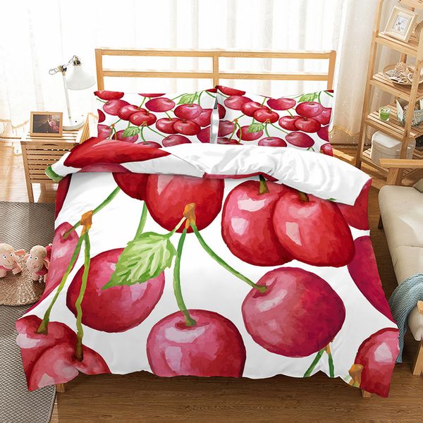 fanaijia 3d king size bedding set cherry duvet cover set with pillowcase bed fruit home textile
fanaijia 3d king size bedding set cherry duvet cover set with pillowcase bed fruit home textile