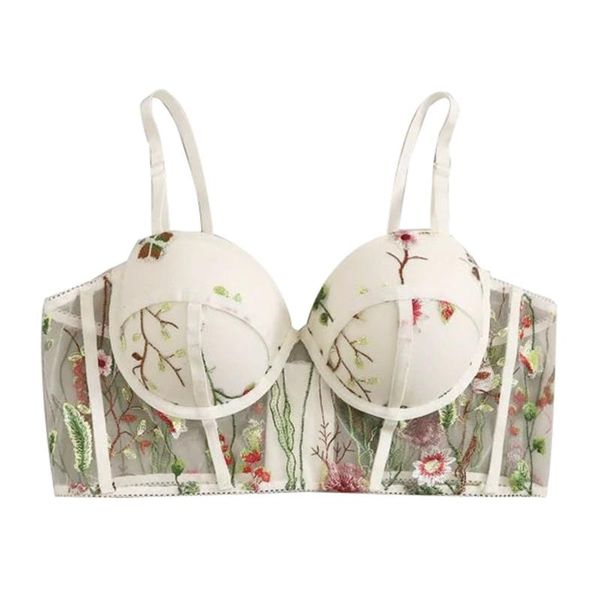 women lace embroidered appliques floral bralette bustier strappy unpadded bra white black bras size brassiere lace, Red;black
women lace embroidered appliques floral bralette bustier strappy unpadded bra white black bras size brassiere lace, Red;black