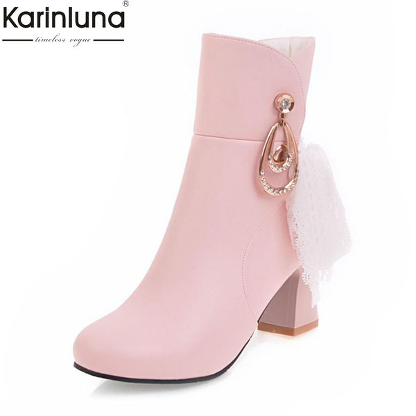 sweet lace 2019 big size 32-43 boots women shoes woman boot chunky high heels ankle boots woman shoes, Black
sweet lace 2019 big size 32-43 boots women shoes woman boot chunky high heels ankle boots woman shoes, Black