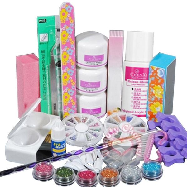 professional acrylic color powder nail art deco tips set brush dust form toe glue uv glitter kits manicure set tools
professional acrylic color powder nail art deco tips set brush dust form toe glue uv glitter kits manicure set tools