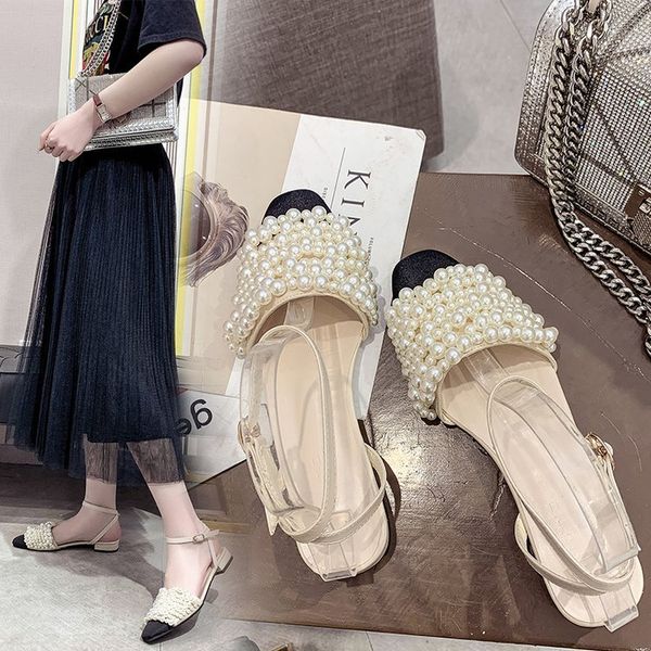 summer beach party dresses shoes fashion pearl sandals thin belt roman flat women flip flops casual flat sandals, Black
summer beach party dresses shoes fashion pearl sandals thin belt roman flat women flip flops casual flat sandals, Black