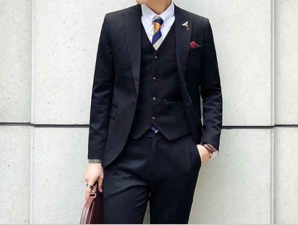 all loved one button handsome groomsmen peak lapel groom tuxedos men suits wedding/prom man blazer ( jacket+pants+vest+tie) w05, Black;gray
all loved one button handsome groomsmen peak lapel groom tuxedos men suits wedding/prom man blazer ( jacket+pants+vest+tie) w05, Black;gray