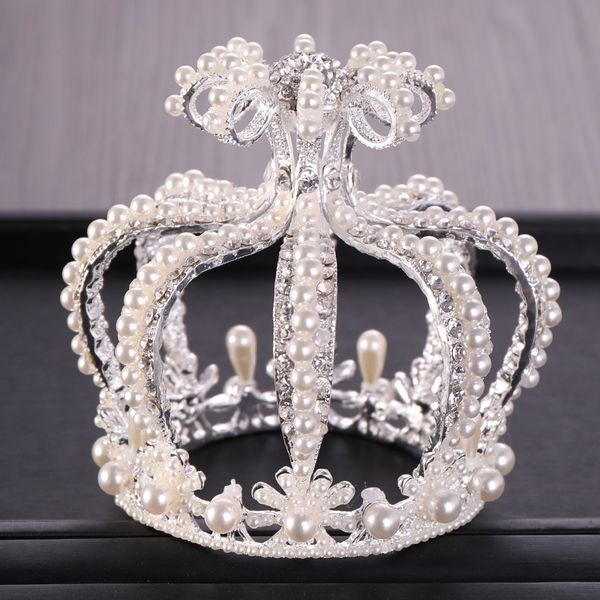luxury silver tiara hair jewelry for women elegant heavy pearls round crowns queen princess girl wedding bridal hair accessories, White;golden
luxury silver tiara hair jewelry for women elegant heavy pearls round crowns queen princess girl wedding bridal hair accessories, White;golden