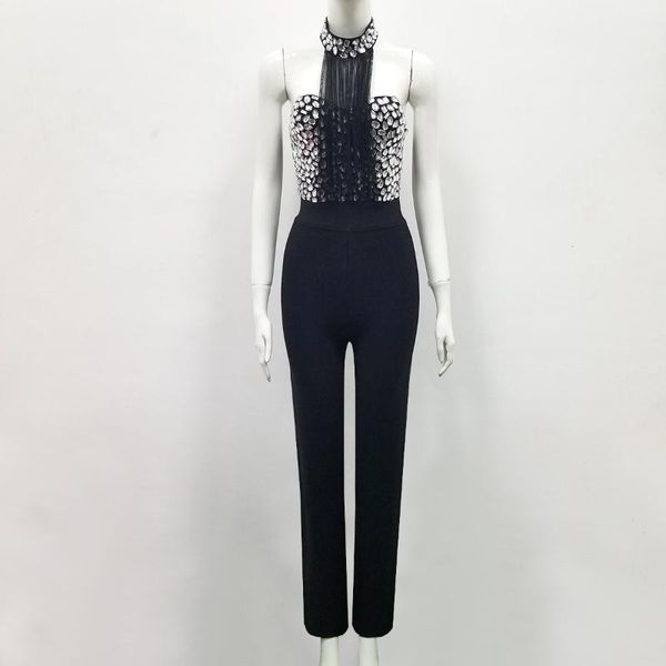 2019 new summer ladies hl bandage jumpsuits off the shoulder beading full length jumpsuits quality, Black;white
2019 new summer ladies hl bandage jumpsuits off the shoulder beading full length jumpsuits quality, Black;white