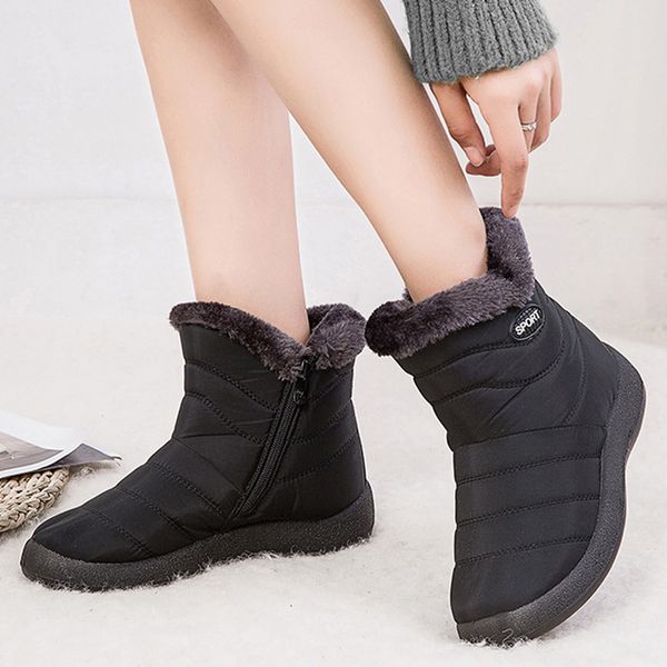 plus size 43 plush warm snow boots zipper ankle boots for women booties women female winter shoes new winter, Black
plus size 43 plush warm snow boots zipper ankle boots for women booties women female winter shoes new winter, Black