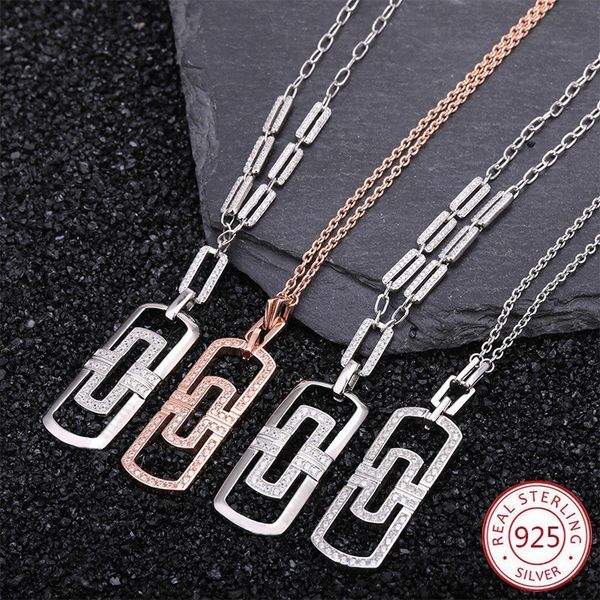 925 sterling silver pendant necklace fashion tide brand new couple jewelry letter style sweater chain valentine's day gift 2019
925 sterling silver pendant necklace fashion tide brand new couple jewelry letter style sweater chain valentine's day gift 2019