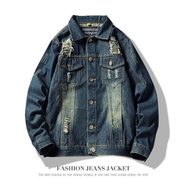 new design young fashion denim jacket men loose men coat outwear turn-down collar male casual jeans jacket, Black;brown
new design young fashion denim jacket men loose men coat outwear turn-down collar male casual jeans jacket, Black;brown